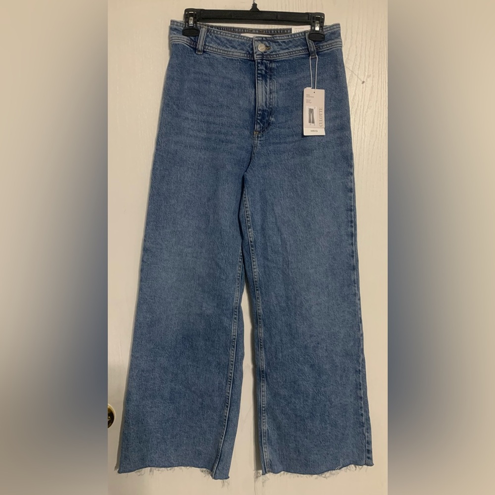 Mango CATHERIN CULOTTE HIGH-RISE JEANS NWT - Picture 3 of 7
